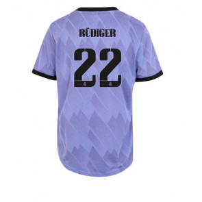 Real Madrid Antonio Rudiger #22 kläder Kvinnor 2022-23 Bortatröja Kortärmad